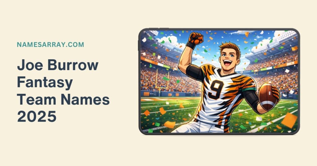 Joe Burrow Fantasy Team Names 2025