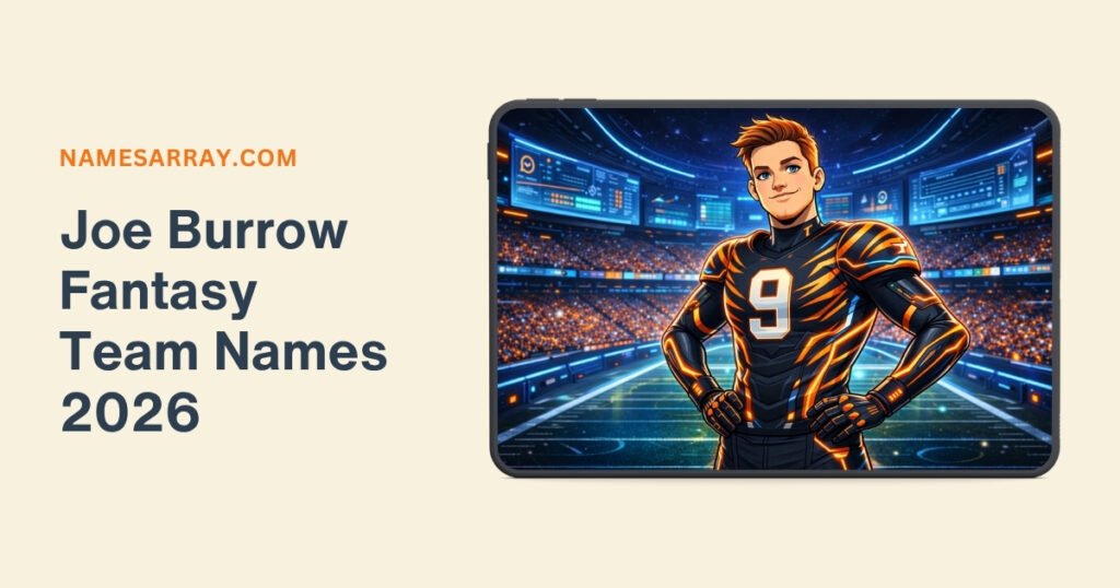 Joe Burrow Fantasy Team Names 2026