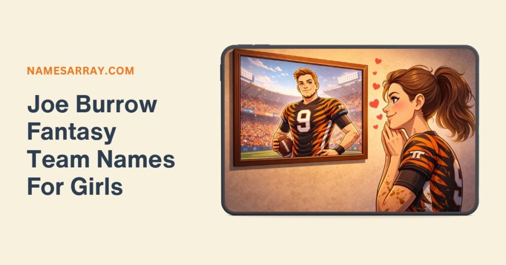 Joe Burrow Fantasy Team Names For Girls