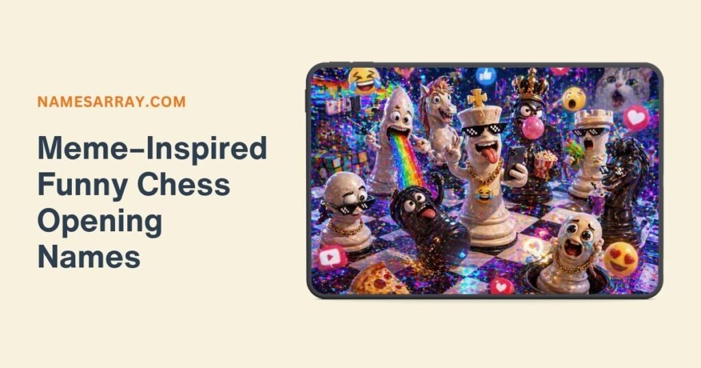 Internet Meme–Inspired Funny Chess Opening Names