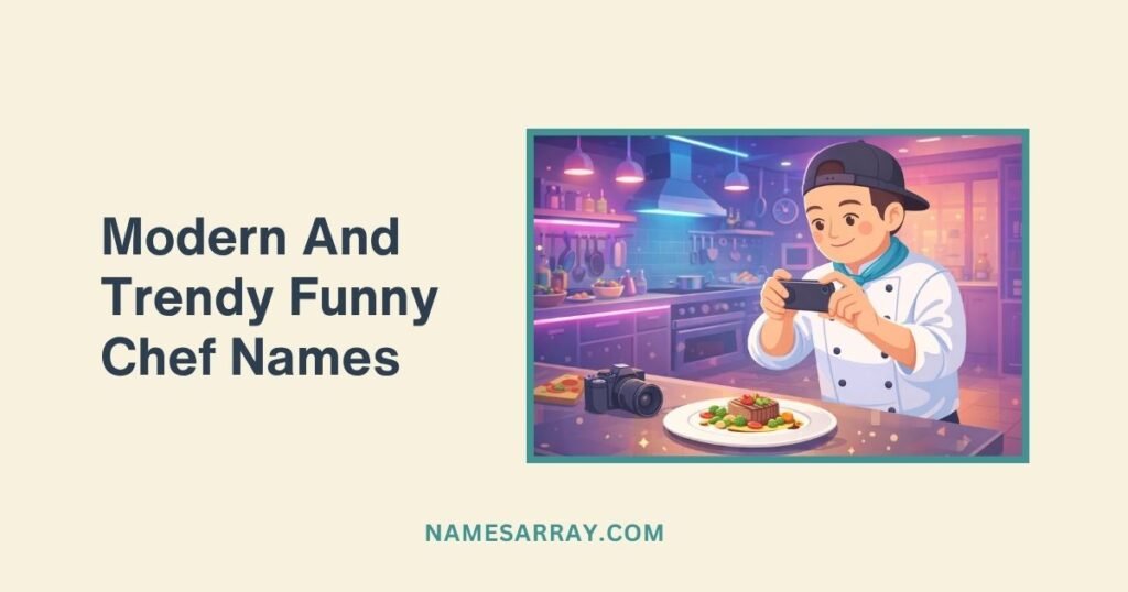 Modern And Trendy Funny Chef Names
