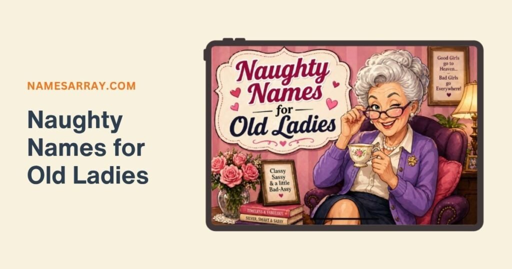 Dirty and Naughty Names for Old Ladies