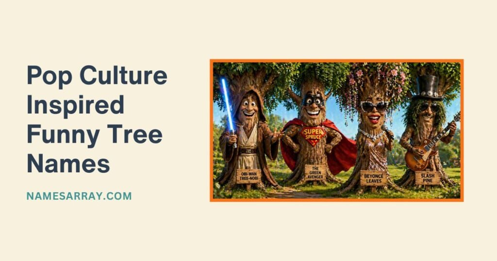 Pop Culture Inspired Funny Tree Names