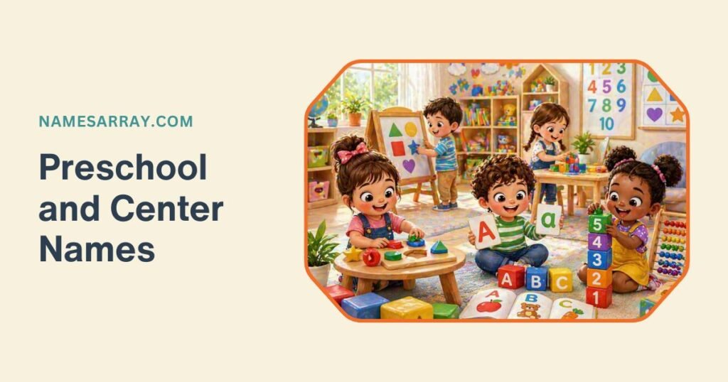 Preschool and Early Learning Center Names