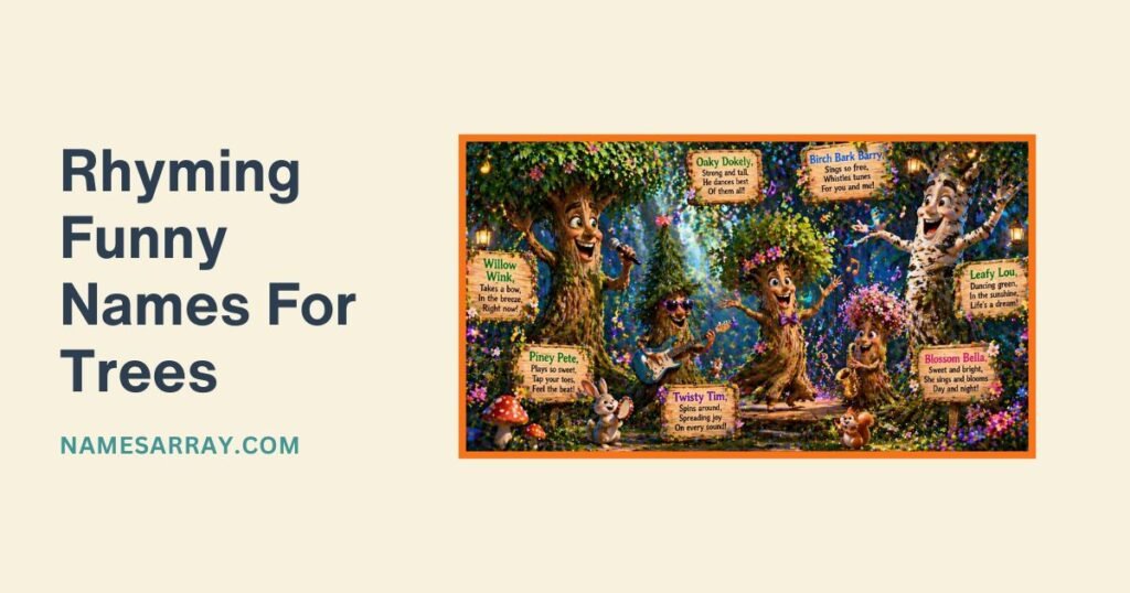 Rhyming Funny Names For Trees