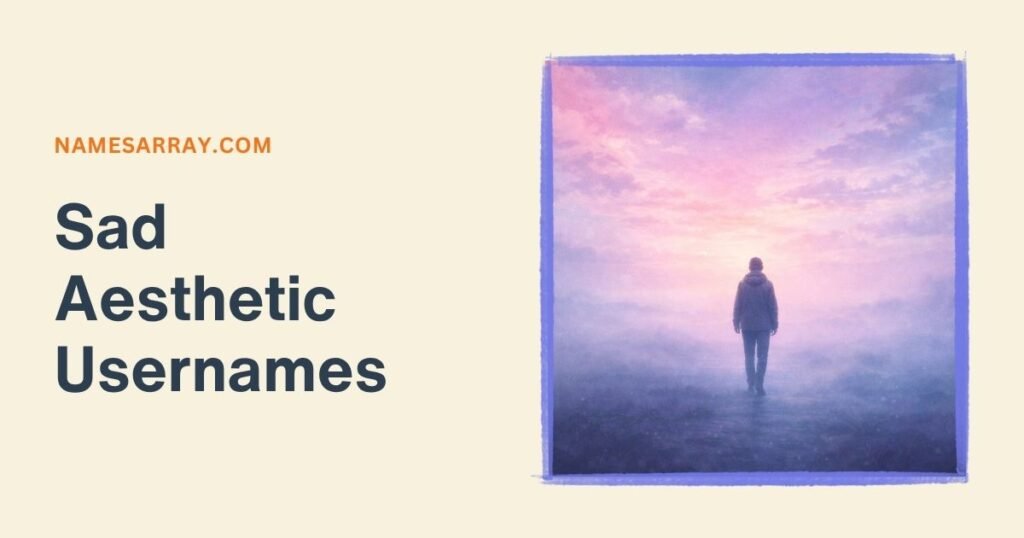 Sad Aesthetic Usernames
