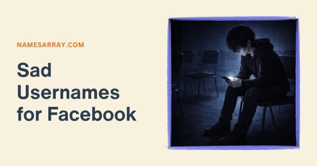 Sad Usernames for Facebook