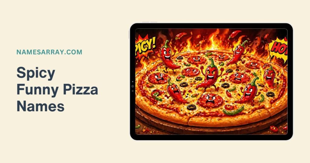 Spicy Funny Pizza Names