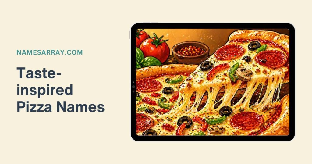 Taste-inspired Pizza Names