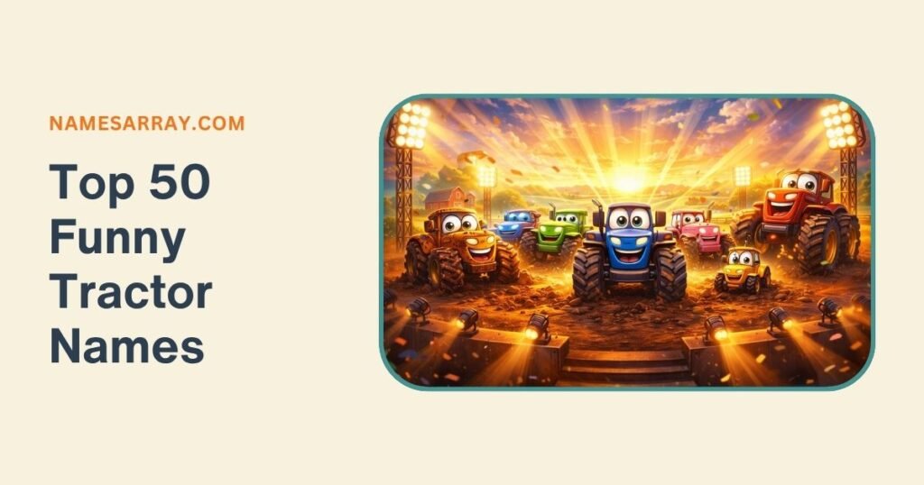 Top 50 Funny Tractor Names with Meanings