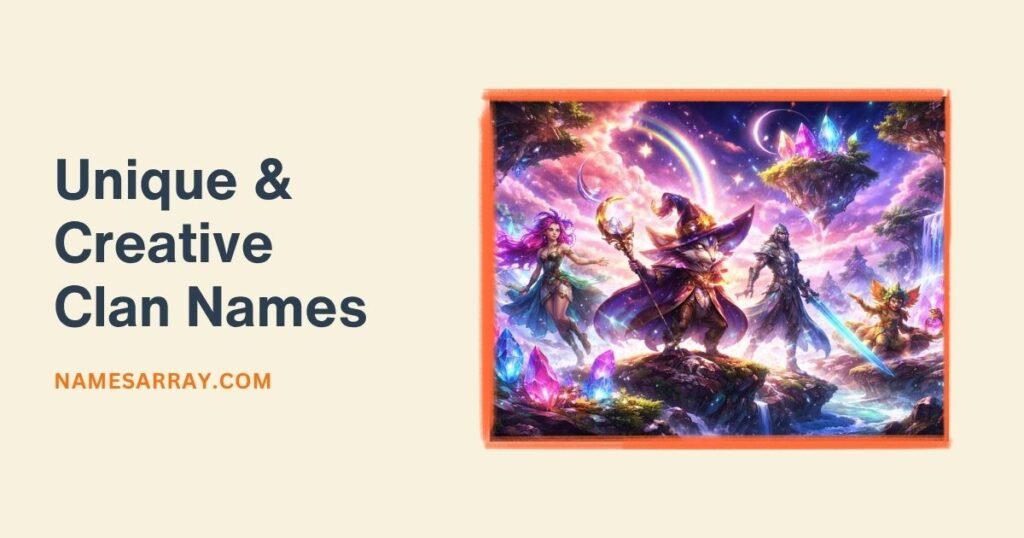 Unique & Creative Clan Names