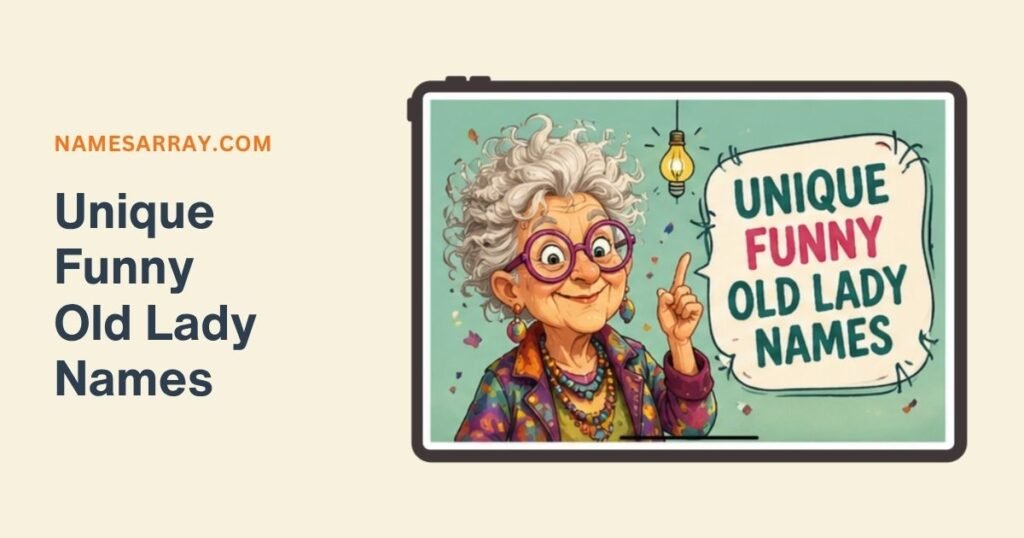Unique Funny Old Lady Names
