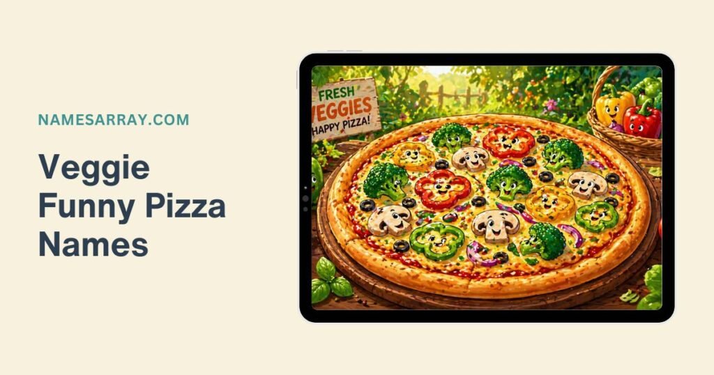 Veggie Funny Pizza Names