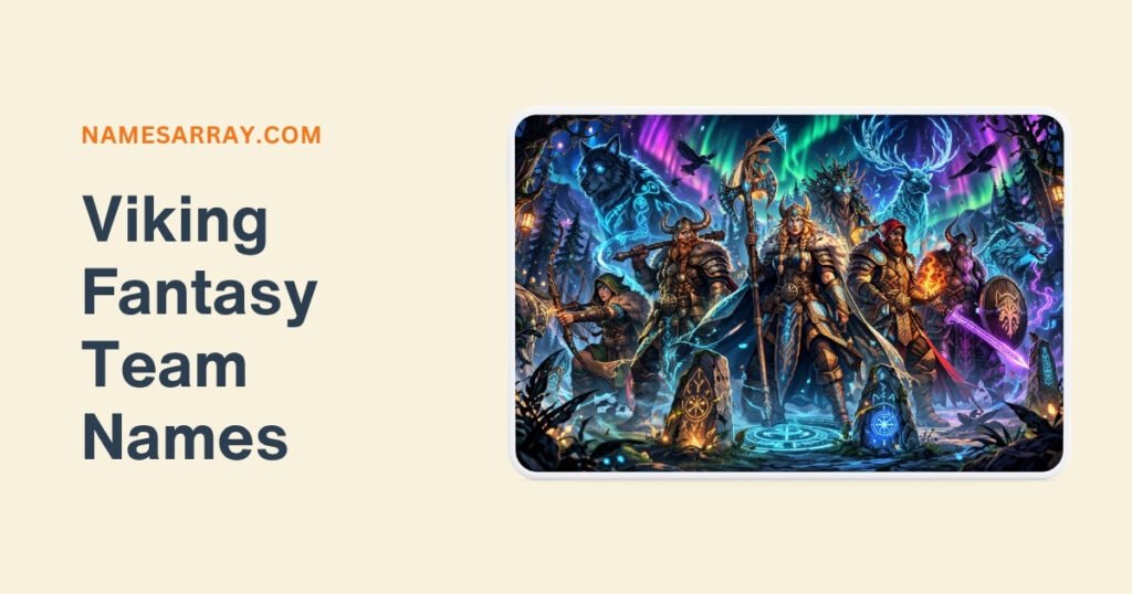 Viking Fantasy Team Names