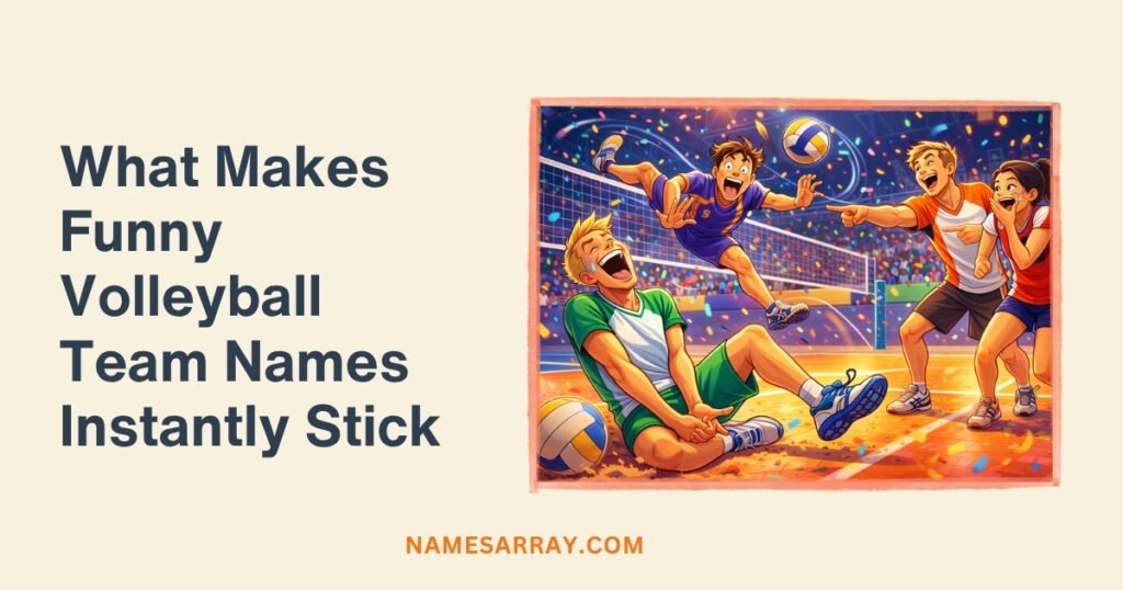 What Makes Funny Volleyball Team Names Instantly Stick