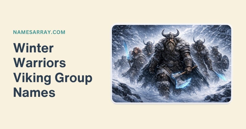 Winter Warriors Viking Group Names