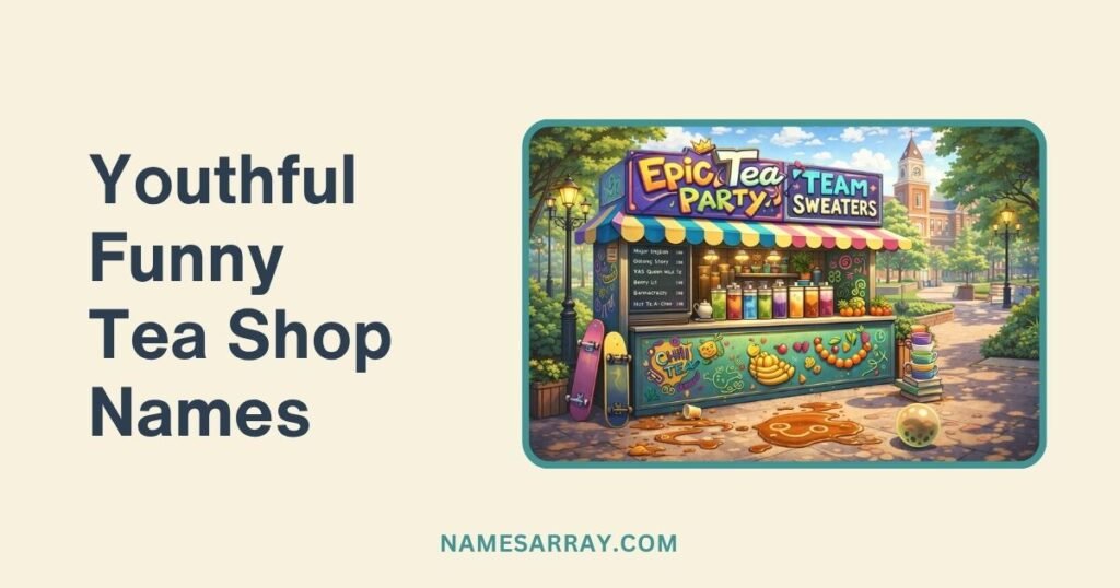 Youthful And Energetic Funny Tea Shop Names