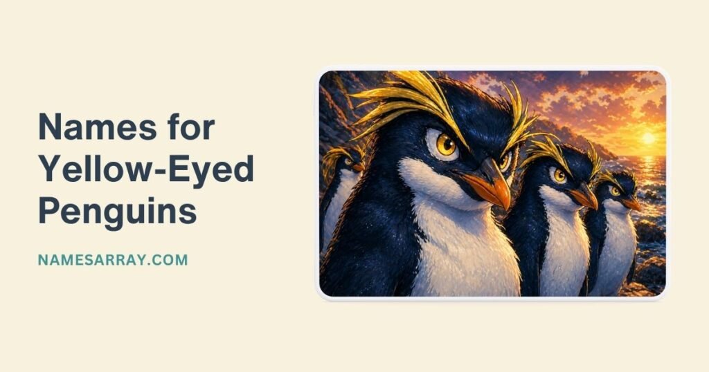 Names for Yellow-Eyed Penguins 
