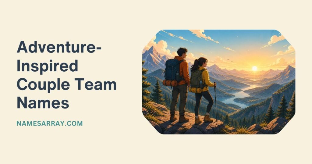 Adventure-Inspired Couple Team Names