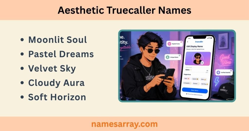 Aesthetic Truecaller Names
