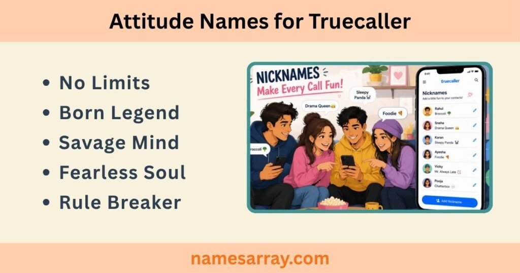 Attitude Names for Truecaller