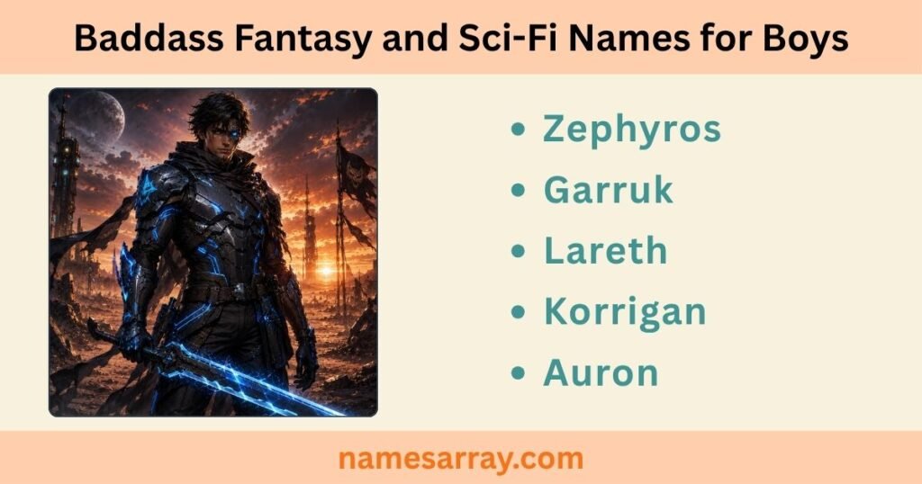 Baddass Fantasy and Sci-Fi Names for Boys