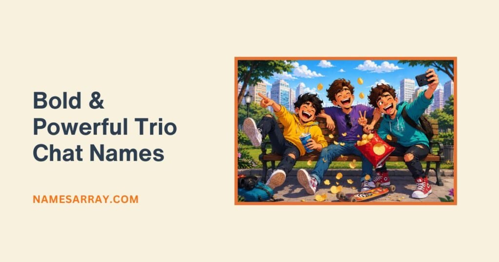Bold & Powerful Trio Chat Names
