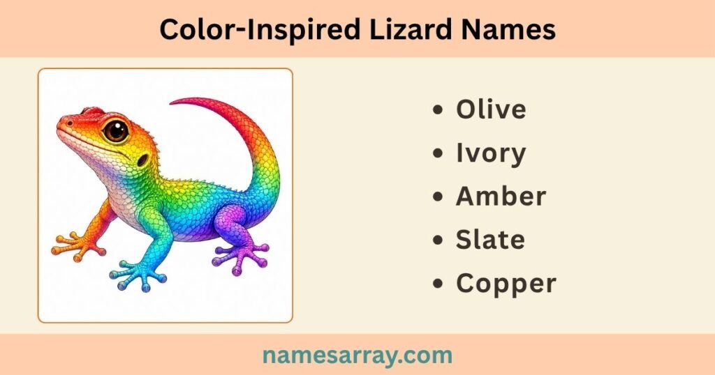 Color-Inspired Lizard Names
