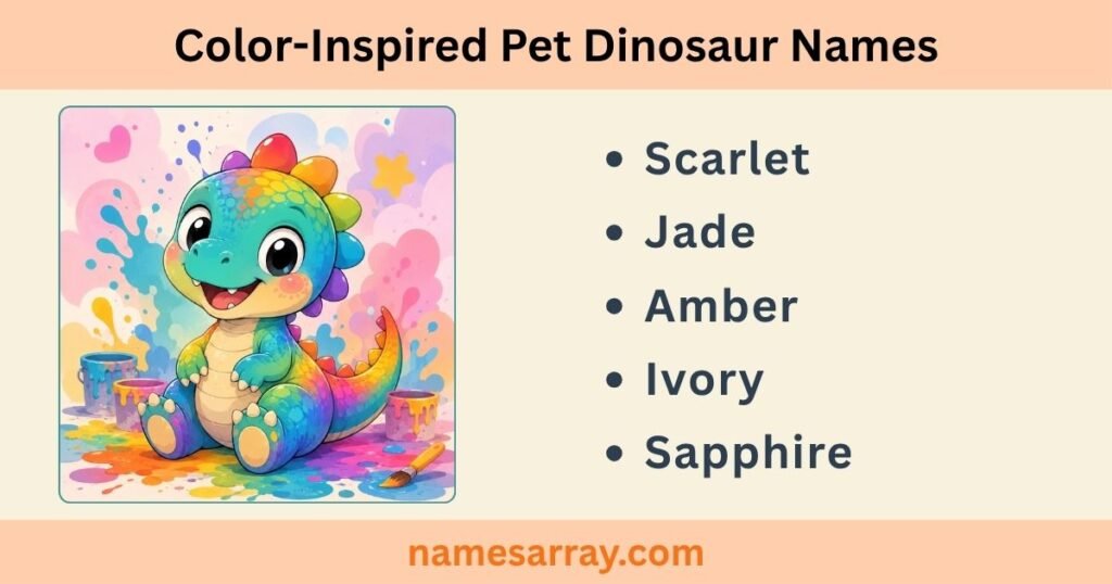 Color-Inspired Pet Dinosaur Names