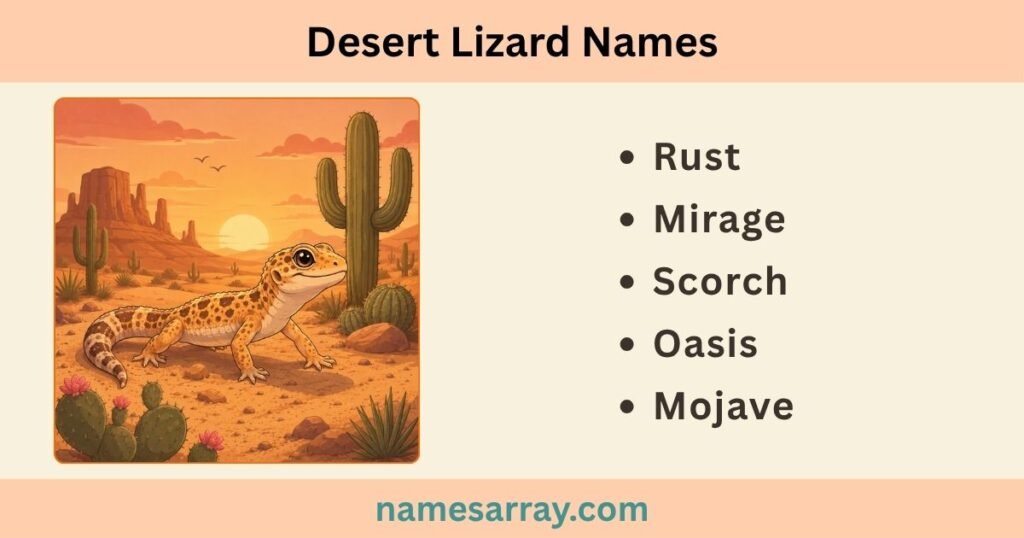 Desert Lizard Names