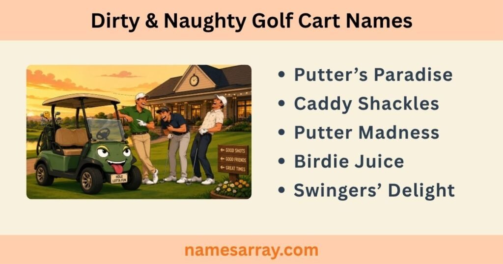 Dirty & Naughty Golf Cart Names
