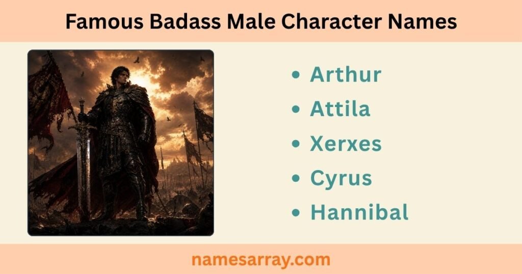 Legendary & Famous Inspired Badass Male Character Names