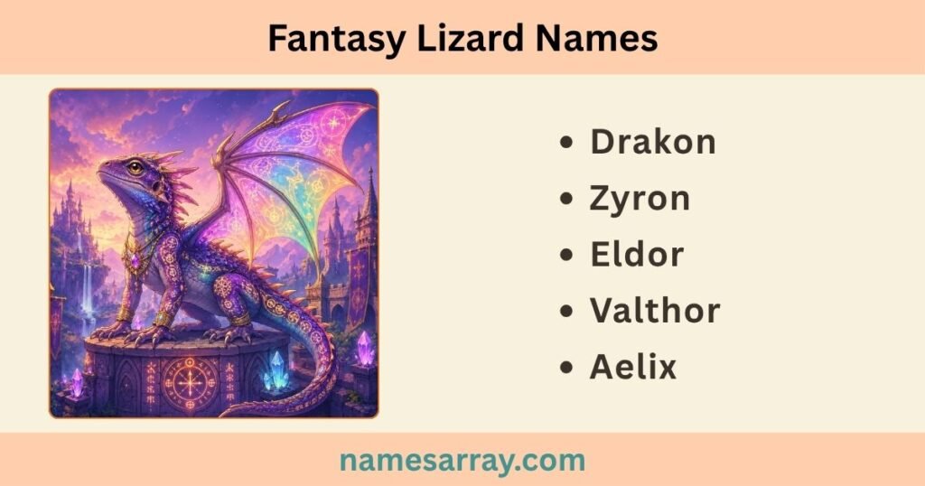 Fantasy Lizard Names