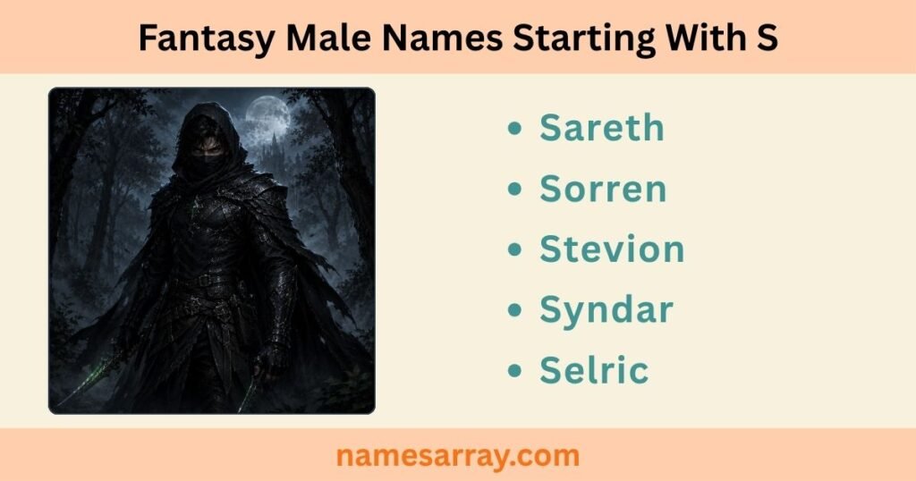 Fantasy Male Names Starting With S