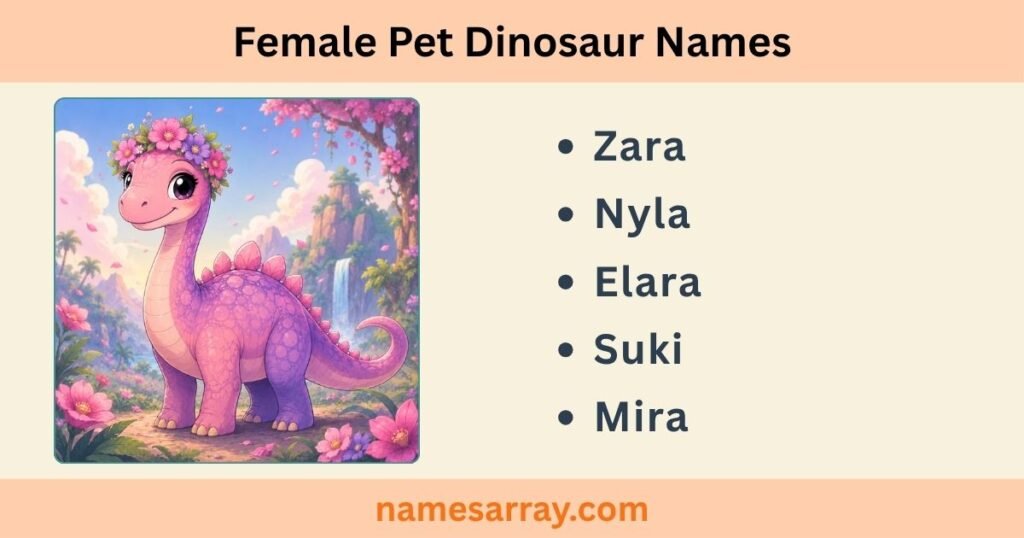 Female Pet Dinosaur Names