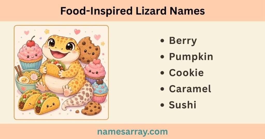 Food-Inspired Lizard Names