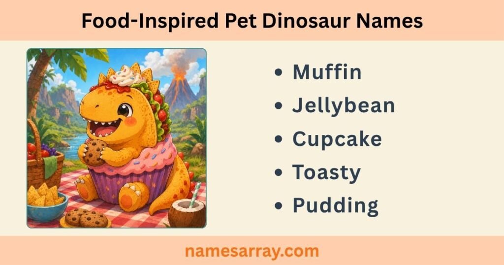 Food-Inspired Pet Dinosaur Names