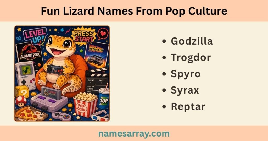 Fun Lizard Names From Pop Culture