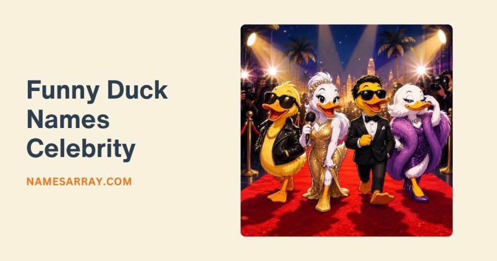 Funny Duck Names Celebrity