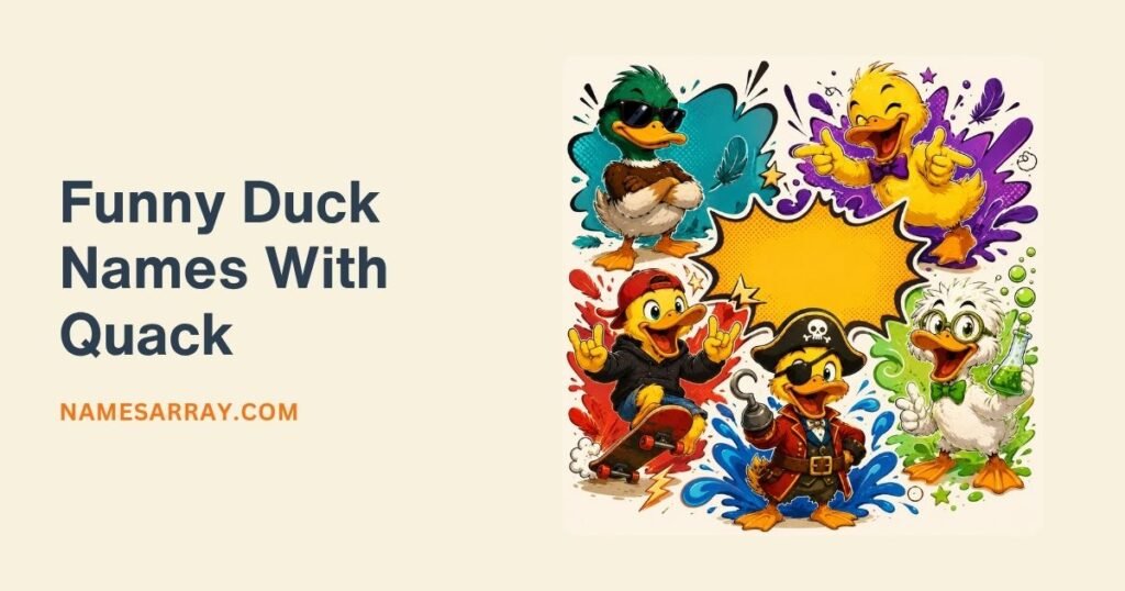 Funny Duck Names With Quack