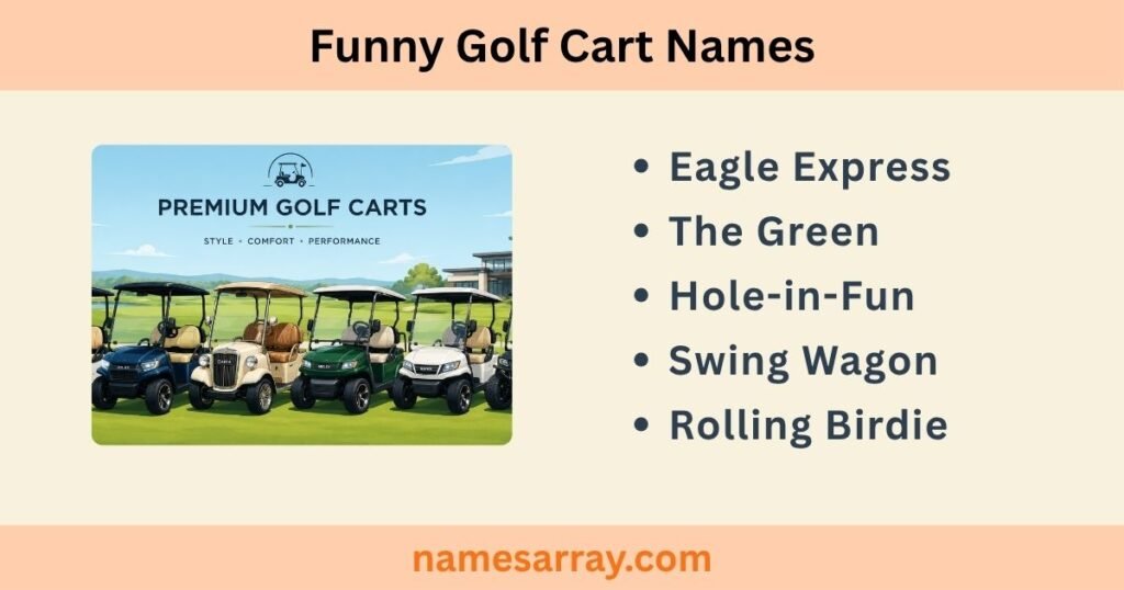Funny Golf Cart Names