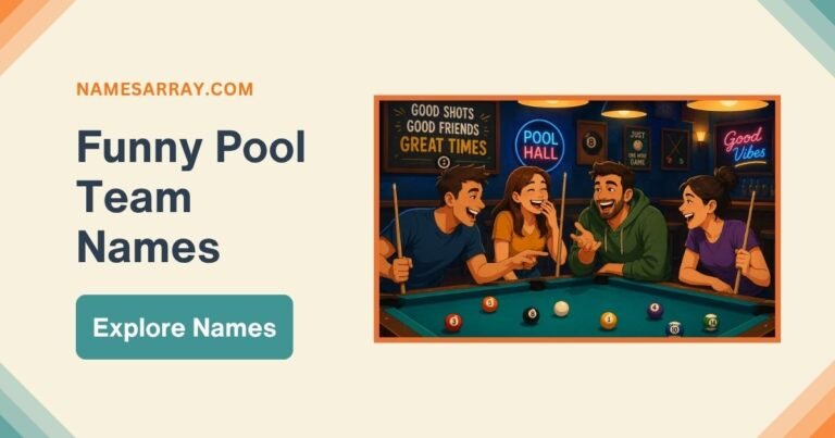 Funny Pool Team Names