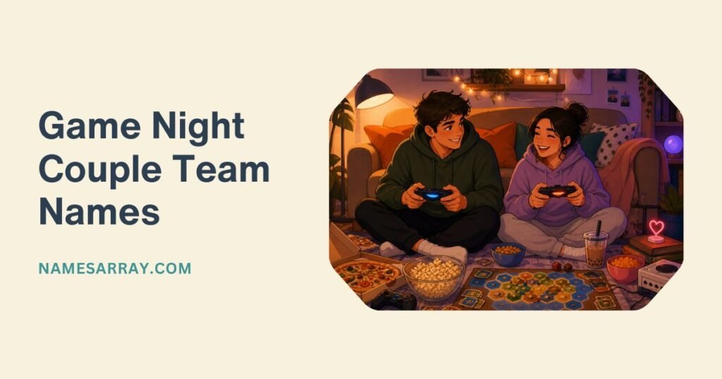 Game Night Couple Team Names