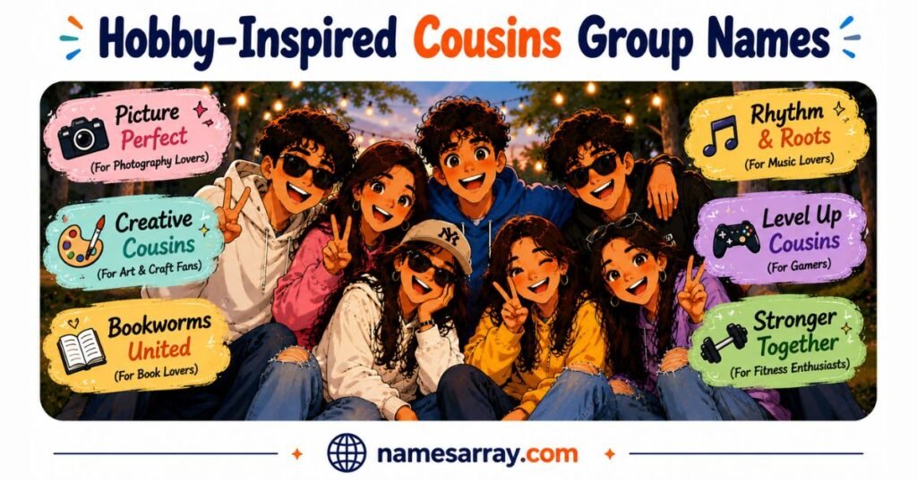 Hobby-Inspired Cousins Group Names