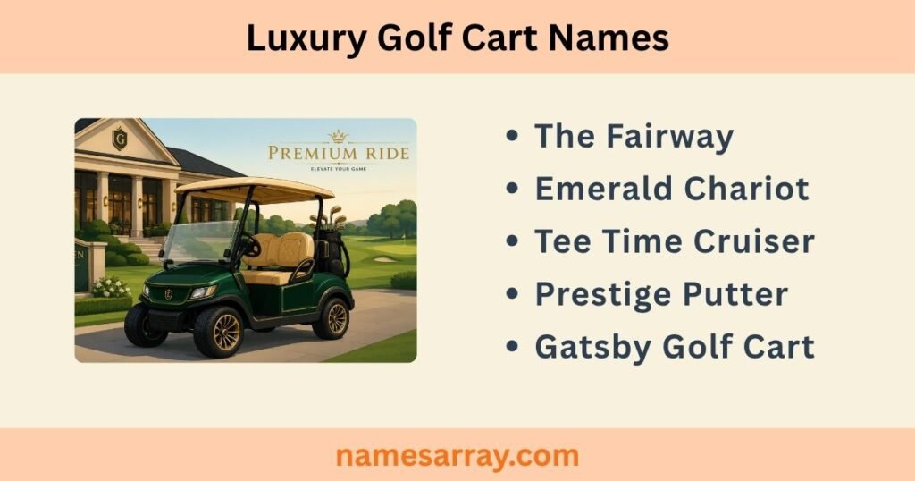 Luxury Golf Cart Names