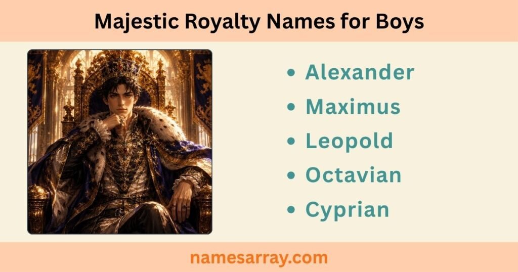 Majestic Royalty Names for Boys