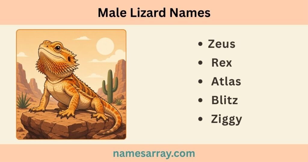 Lizard names male
