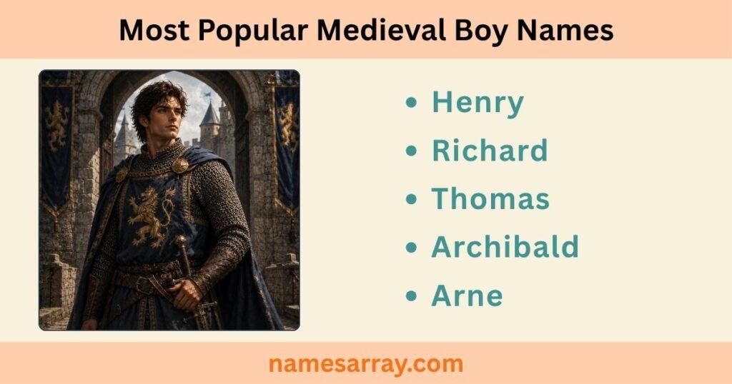 Most Popular Medieval Boy Names