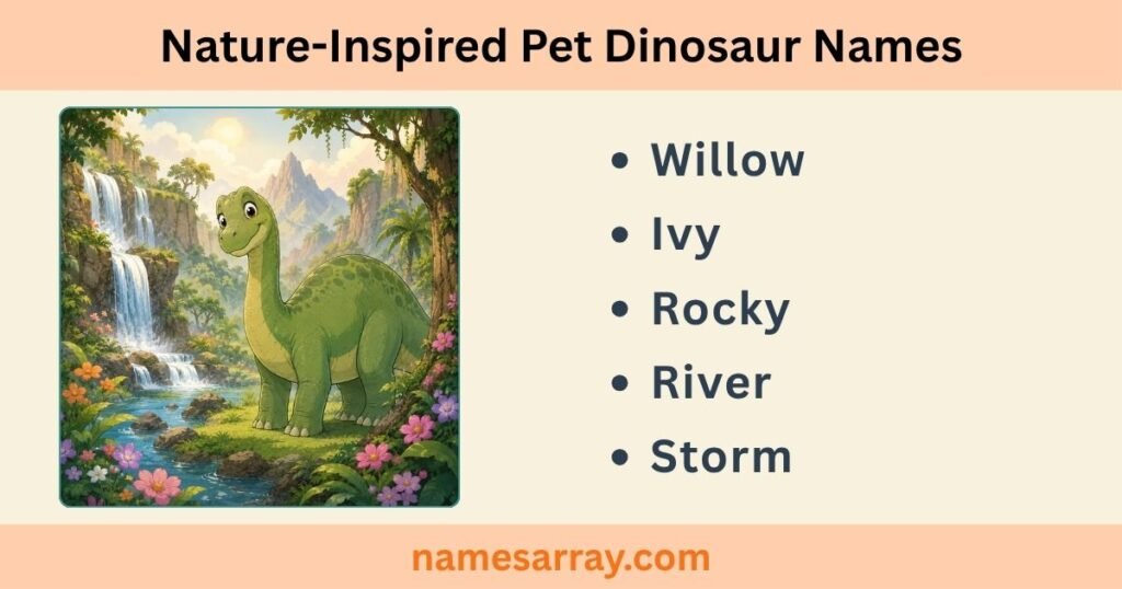 Nature-Inspired Pet Dinosaur Names