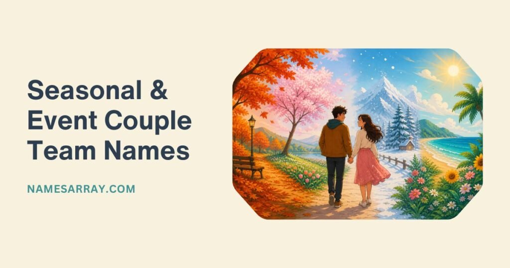 Seasonal & Event Couple Team Names